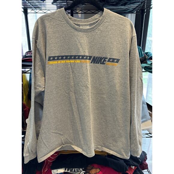 Nike Other - Vintage Nike “there Is No Finish Line” Gray Longsleeve Shirt Size Large